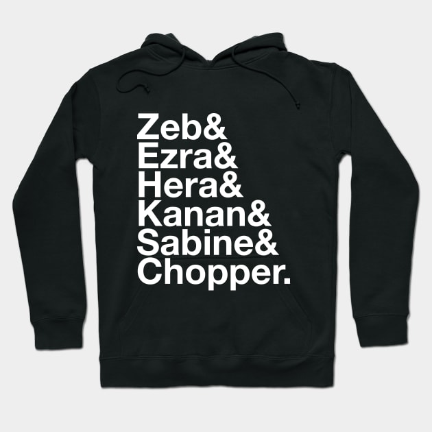 Ampersand Ghost Crew (List Only) Hoodie by jjennette